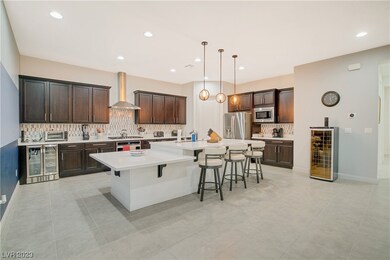Kitchen opens to the living room