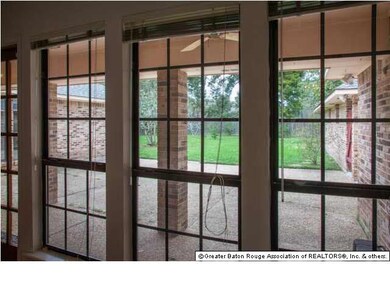 View of the large fenced back yard