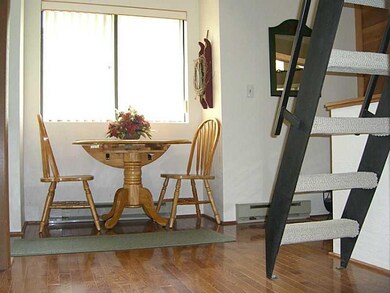 Dining Room. Take a look at those wood floors