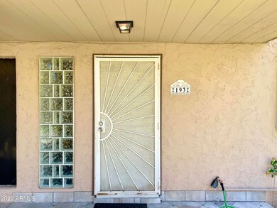 Front porch and door