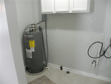 Utilities featuring electric water heater