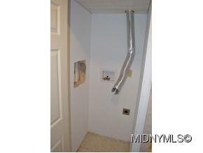laundry in first floor bath