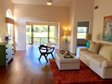 living room and sunroom