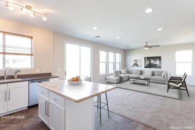 Kitchen . Dining Area Virtually Staged