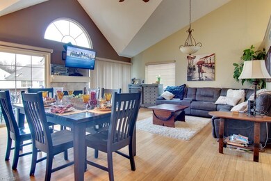 This spacious great room has plenty of room for di