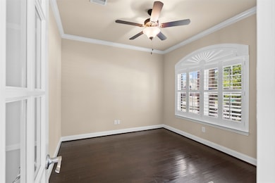 Study with Glass French Doors