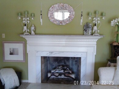 One of two beautiful fireplaces this home offers.