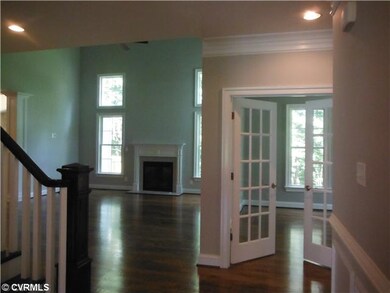 Foyer - Foyer looking into 2-story family room wit