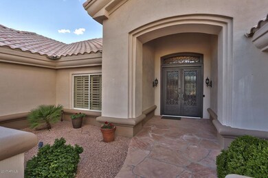 Impressive front entrance