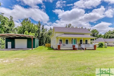 Beautiful front exterior and large metal workshop