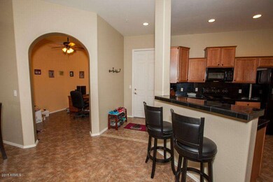 kitchen, entry way, office