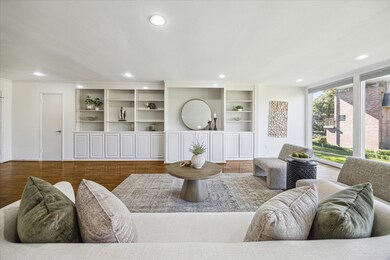 The living area is very spacious and could have tw