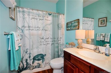 Bathroom features new toliet, new flooring, floati