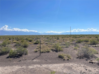 Fenced land near poles