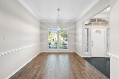 A view of the formal dining room from the kitchen 