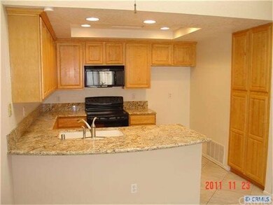 Kitchen with granite counters