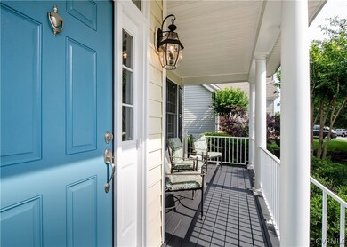 The country front porch has true Southern charm!