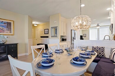Custom features including built in dining area