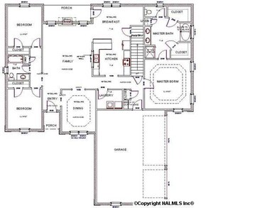 Waterford Plan B - Brick home with 3 car garage and bonus / bed / bath upstairs.