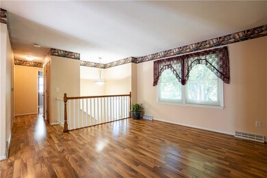 Entry to Living room - looking down hall toward 2 