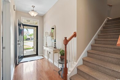 Entryway featuring hardwood / wood-style floors