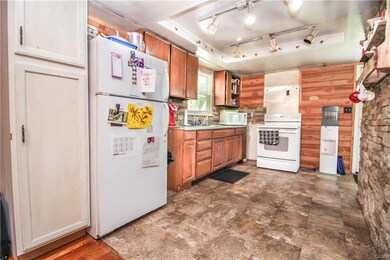 Kitchen is open to dining room and Living Room