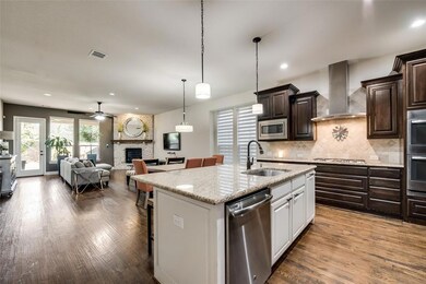 Open Kitchen, Dining, Living.