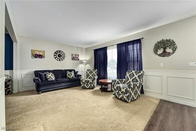Living room with carpet