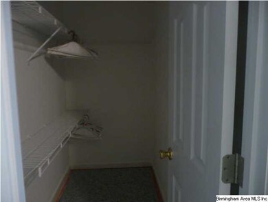 Large walk in closet in master