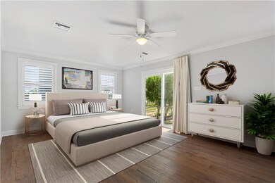 Virtual staging of primary bedroom