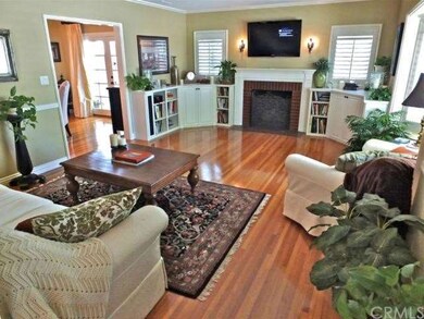 Spacious living room with refinished original hard