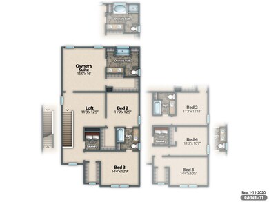 4 Bedroom layout
