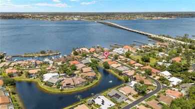 Drone / aerial view with a residential view and a