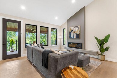 Contemporary fireplace