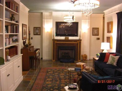 Natural slate in den