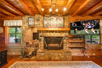 Beautiful ROCK Fireplace