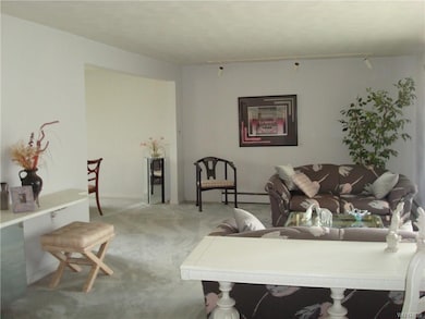 Living room is bright and spacious!