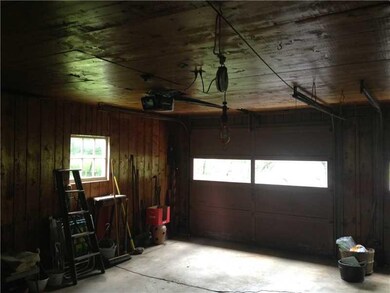 Parking Lot/Garage. Large double car garage, lined