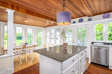 Kitchen open to breakfast area