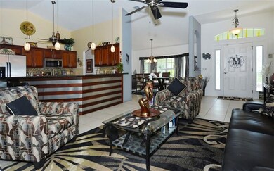 Living Room open to Kitchen and Dining Room Area -