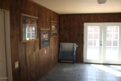 Family room towards french door entry