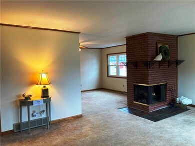Enjoy the ambiance of this striking wood-burning f
