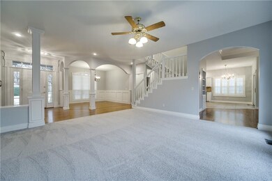 Formal living area with easy access to the sitting room and formal dining room