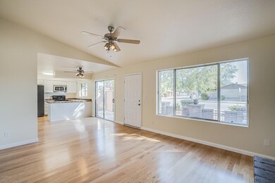Living Room into Kitchen