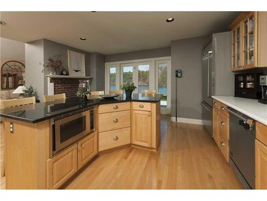 Kitchen. The custom kitchen has...