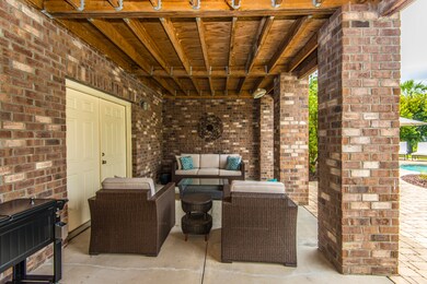 Covered Seating by pool