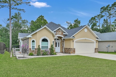Side view with upgraded landscaping & side gate ac
