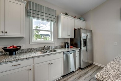 Kitchen featuring light hardwood / wood-style floo