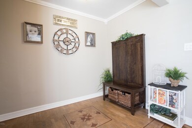 Entry with Hardwood Floors