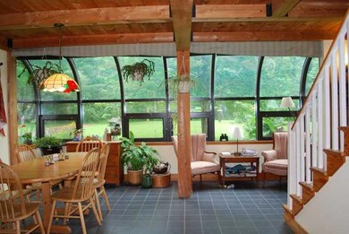 Dining Room. Lots of glass provides...